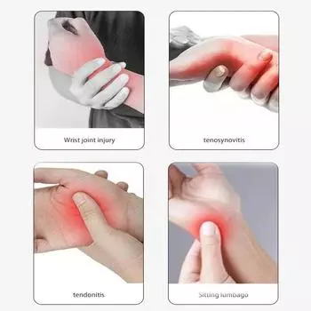 Electric Wrist Heating Pad 3 Level Heated Wrist Massager Hot Therapy for Carpal Tunnel Relief Tendonitis Wrist Support Pad Brace