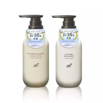 ELECTRON Synchro Shampoo Femme 300 мл Synchro Treatment Bottle 300 г Набор [Официальный] и [ДЛЯ КОЖИ ГОЛОВЫ]