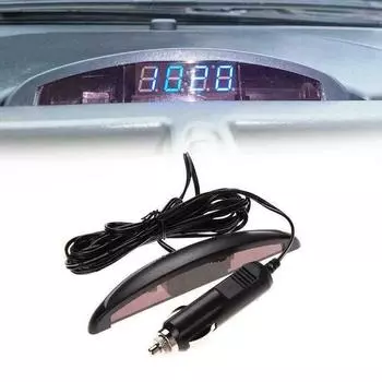 Electronic Clock Contracted Car Digital Clock Practical Car Digital Clock LED Vehicle Clock Sturdy Vehicle Clock for Driver V8S8 синий