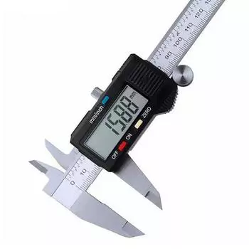 Electronic Digital Caliper Carbon Fiber Dial Vernier Caliper Gauge Micrometer Digital Ruler Measuring Tool Pack of 1