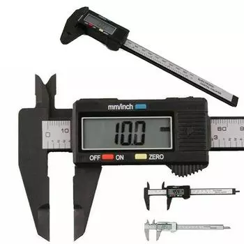 Electronic Digital Caliper Vernier Gauge Carbon Fiber Micrometer 150mm