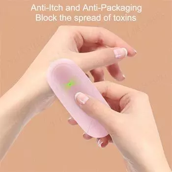 Electronic Mosquito Bite Pen Natural Electric Insect Bite Healer Anti-Itch Pen for Adult Children for Camping Travel Outdoor розовый