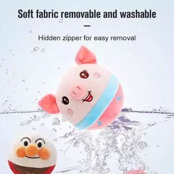 Electronic Pet Dog Toy Ball Music Vibration Bouncing Ball Dog Interactive Plush Doll Toys New Gift For Pets USB Rechargeable