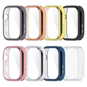 Защитная пленка на весь экран для Huawei Watch Fit 3 Fit3 с гальваническим покрытием TPU защитный чехол-бампер рамка For Huawei Watch Fit 3 прозрачный