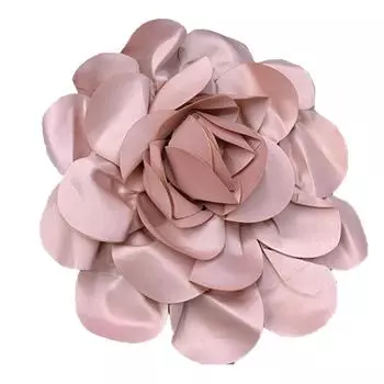 Elegant 24cm Handmade Lapel Pin Beautiful Satin Flower Lapel Pin Delicate Brooch Jewelry for Work and Business 15