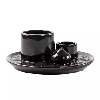 Элегантный подсвечник, керамический подсвечник, современный керамический подсвечник, многоцелевая благовонная горелка для медитации и йоги красный