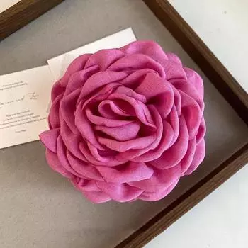 Elegant Cotton Fabric Rose Wer Claw Clips For Women Korean Shark Clip Headwear Girls Hairpins Fashion Hair Accessories