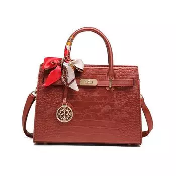 Elegant Crocodile Pattern Red Chinese Wedding Women s Bag Chinese red crocodile pattern