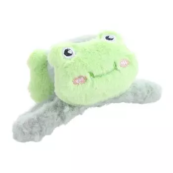 Elegant Doll Plush Panda Hair Claw Rabbit Frog Animal Shark Clip Cartoon Large Size Winter Cross Hair Clip Daily