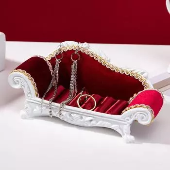 Elegant Earrings Stand Holder Display Luxury Jewelry Rack Stand Display Jewelry Store short sofa чёрный