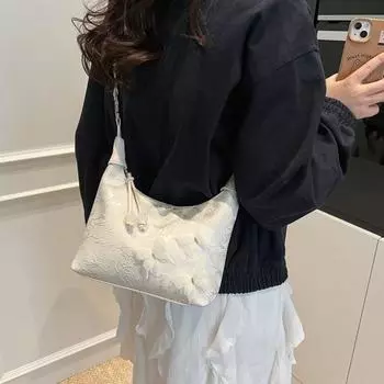 Elegant Embroidery Shoulder Bag Flower Pattern Cheongsam Bag Hanfu Printing Handbag Wedding розовый