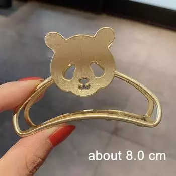 Elegant Gold Silver Hollow Geometric Metal Hair Claw For Women Long Thick Hair Holder Hair Claw Clip Fashion Hair Accessories