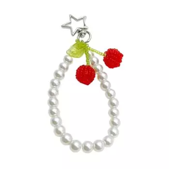 Elegant Keychain Pendants Cute Cherry Bag Pendant Stylish Bag Charm Cute Key Holder Suitable for Handbags and Keyrings
