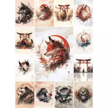 Elegant Koi Fish Wall Art Poster NatureInspired Home Decor Perfect for TravelThemed Interiors 21cm30cm NoFrame