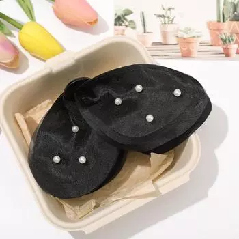 Elegant Large Crab Hair Claw Clips Women Girls Fabric Pearls Bow Ponytail Hair Clamps Barrettes Hairpins Hair Accessories