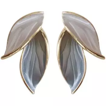 Elegant Leaf Earrings Women Simple Dangle Earrings Advanced Design Engagement Party Jewelry ADM