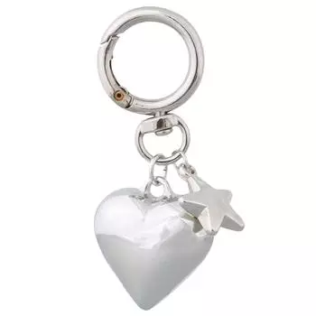 Elegant Love Heart Pendant Star Keychain Charm for Women Ladies Bags and Backpack Accessory Gift for Any Occasions T1