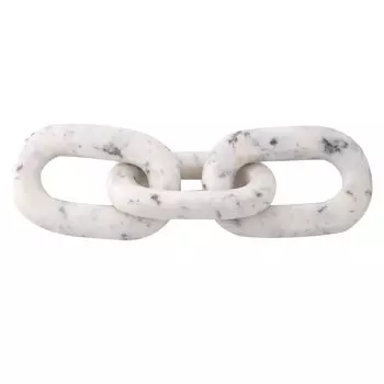 Elegant Marble Chain Link Knot- Modern Coffee Table Decor Items- Bookshelf Home Decor, Table Decorations for Living Room
