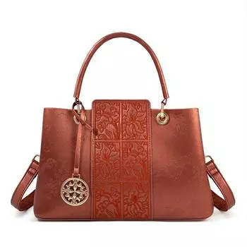 Elegant Middle-Aged Ladies Birthday Present Mom Bag Ying Hua Hong