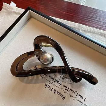 Elegant Pearl Hair Claw, Oversized Shark Clip for Thick Hair, Elegant Pearl Hair Clip, Oversized Shark Clip, Perfect Gift Choice