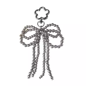 Elegant Pendant Double Layered Bowknot Charm Multifuntional Bag Accessory Acrylic Texture Suitable for Phone Bag and Key 1