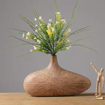 Элегантная ваза из смолы для домашнего декора - центральный элемент цветочной композиции S Style A