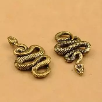 Elegant Snake Figurines Ancient Lucky Charm Animal Sculpture Home Office Desk Decor Style 2
