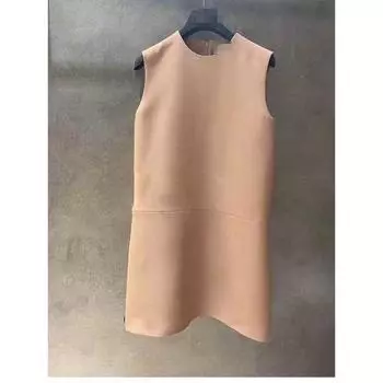 Elegant Socialite Gold Style Summer Age-Reducing Vest Skirt Pink S