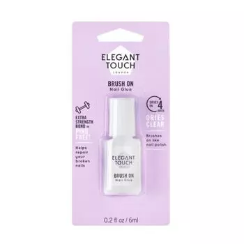 ELEGANT TOUCH Нанесите клей на ногти