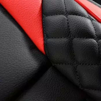 Elegant universal faux leather car seat cover by tand: easy-clean, comfort design, fits major models-enhance your car s