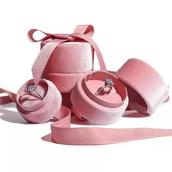 Элегантный бархатный органайзер для ювелирных изделий, шикарная бархатная шкатулка для драгоценностей с бантом, изящный органайзер для ежедневного использования 2