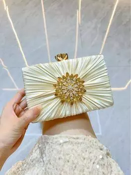 Elegant Women s Silk Evening Clutch - Perfect for Banquets & Formal Events