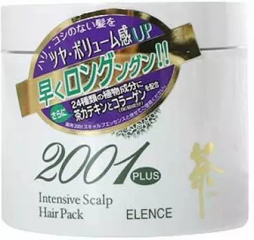 ELENCE 2001 Plus Интенсивная маска для волос с кожей головы 240 г Уход за кожей головы Лечение волос Красивые волосы Растительные ингредиенты Hari Kosi Чай Катехин Коллаген Натуральный