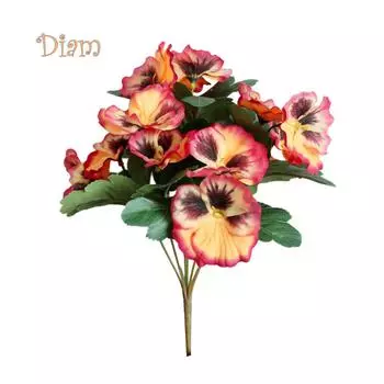 ELENS 1 шт. Искусственный цветок анютины глазки сад DIY этап вечеринка дома свадьба ремесло декор One Size белый