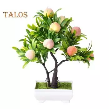 Elens Store 1 шт. искусственный цветок персиковое дерево бонсай домашний офис сад настольный декор для вечеринки