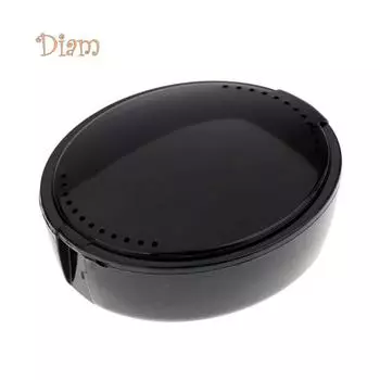 Elens Store Коробка для хранения ортодонтических зубных протезов Футляр для вставных зубов Контейнер-держатель с зеркалом