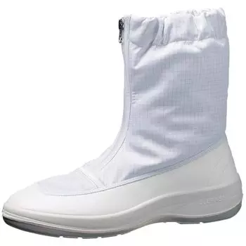 Elepas Clean Boots Electrostatic Work Shoes JIS Standard Boot Type Lightweight Shock Absorption Ventilation Washable NU551 White cm 3E [Midori Anzen] белый
