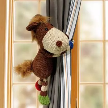 Elephant Horse Deer Bear Plush Curtain Tieback Cartoon Dolls For Decor Home Pony