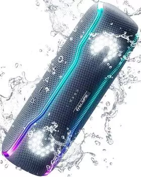 ELEPIK BeatRoom Динамик водонепроницаемый светодиодный 25 Вт с высокой выходной мощностью Bluetooth непрерывная зарядка через USB C одновременное сопряжение полностью беспроводной стерео Ванна Кухня