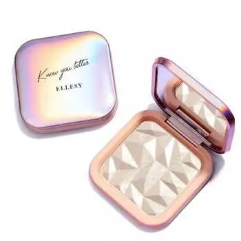 Elessy diamond highlight powder 4 colors highlight luminizer glitter 3d look pearl shiny skin 11g - 03 sun glow