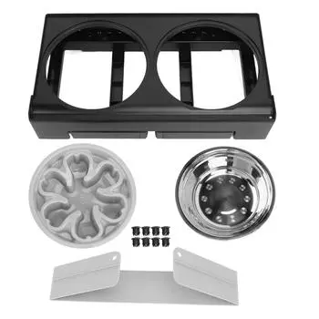 Elevated Pet Bowl Adjustable Height Neck Protection Stainless Steel Sturdy Structure for Medium серый