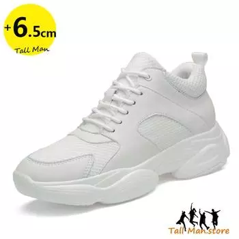 Elevator Shoes Men Sneakers Heightening Shoes Women Height Increase Shoes Insoles 6Cm Man Tall Shoes 35