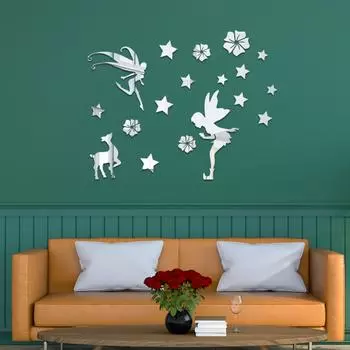 Elf animal acrylic three-dimensional wall stickers children s room kindergarten wall stickers room dormitory decoration