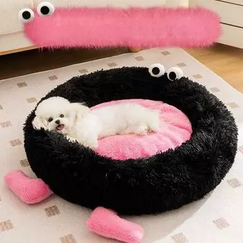 Elf Briquettes плюшевый коврик для сна для собак на осень и зиму, теплый и утолщенный, плюшевый бишон, кровать для собак, кровать для кошек, домик для домашних животных XS