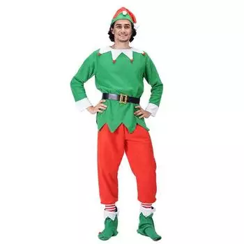 Elf Christmas Adults Cosplay Costume Couple Outfits Fancy Dress Party Role Play Men,L