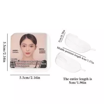 Elf Earhook V-Face Носимая подставка для ушей Многоразовая сильная поддержка Фиксированные невидимые серьги Выступающая заметная коррекция прозрачный