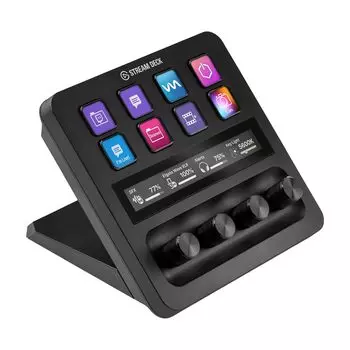 Elgato Stream Deck +, аудиомикшер, контроллер для живого производства и студии для создателей контента, потоковая передача, дистрибуция, игры, настраиваемый сенсорный экран