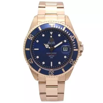 [Elgin] Часы FK1405PG-BLN мужские розовое золото