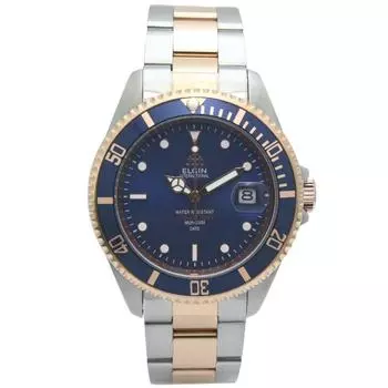 [Elgin] Часы FK1405PS-BL мужские серебристые