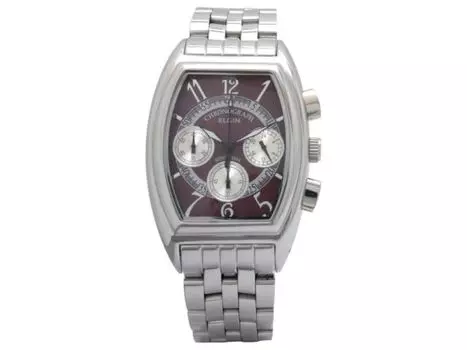 ELGIN Watch FK1403S-R Мужские серебристые часы с браслетом из нержавеющей стали, хронограф, НОВЫЕ